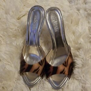 Women's Michael Kors Tiger Print & Metallic